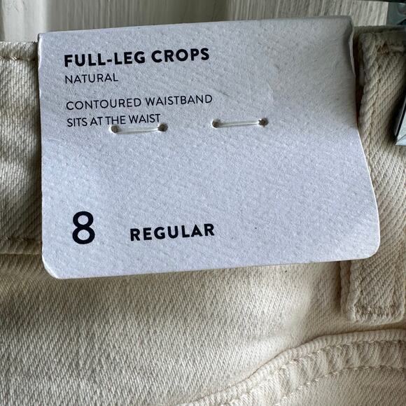 J Jill High Rise Full Leg Crops in Natural Wash NWT - Picture 9 of 11
